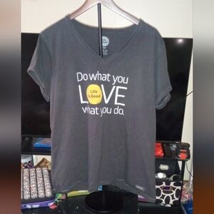 Life is Good Gray T-Shirt